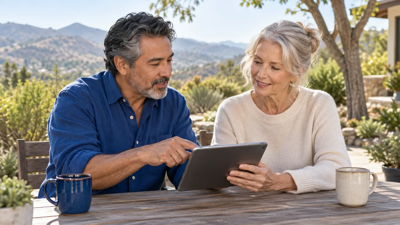Illustration of neighbors reviewing information